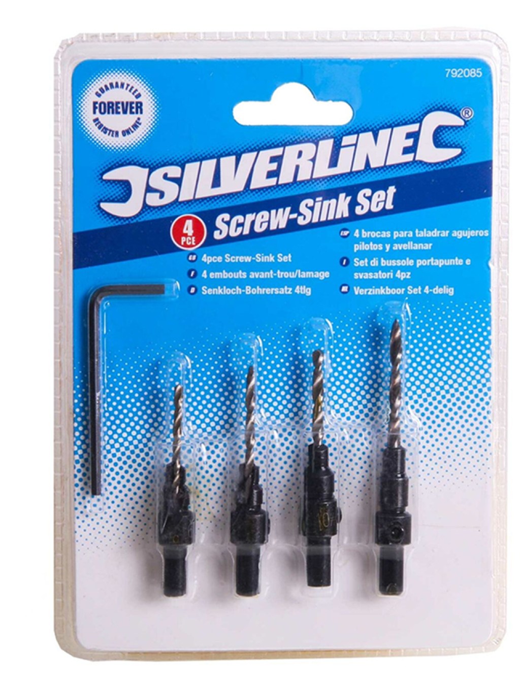 σετ-μύτες-τρυπανιού-4τμχ-silverline-4pc-screw-sink-set